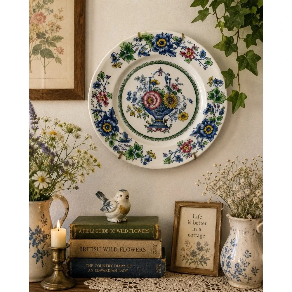 Vintage Franciscan Strathmore Floral Plate Cottagecore‎ Wall Decor